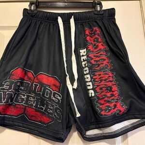 Stylish Black and Red Men's Shorts